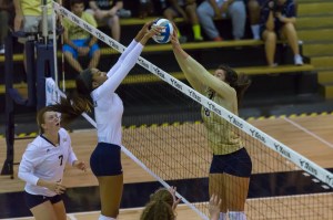 Georgia Tech freshman middle blocker Sydney Wilson (left)Photo Credit: Georgia Tech Athletics