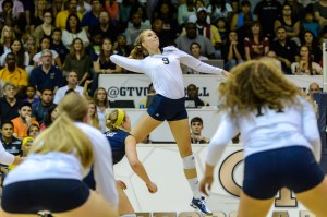 Georgia tech senior outside hitter Courtney FelinskiPhoto credit: Georgia Tech Athletics