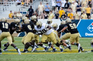 Georgia Tech senior offensive guard Shaq Mason (70)Photo credit: Danny Karnik