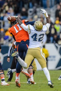 Georgia Tech defensive lineman KeShun Freeman (42)Photo credit: Danny Karnik