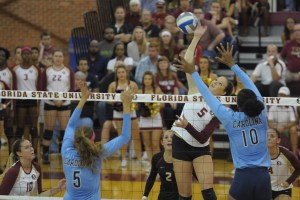Florida State outside hitter Nicole Walch (5)Photo credit: Perrone Ford / PTFPhoto.com