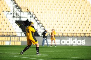 Kennesaw State lacrosse goalkeeper Allison SenftPhoto credit: Kennesaw State Athletics