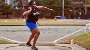 Georgia State track and field athlete LaPorscha WellsPhoto credit: Georgia State Athletics / Randy Wilson