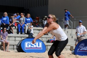 Georgia State sand volleyball player Karlee KavanaughPhoto credit: Chris Justice / Georgia State Athletics