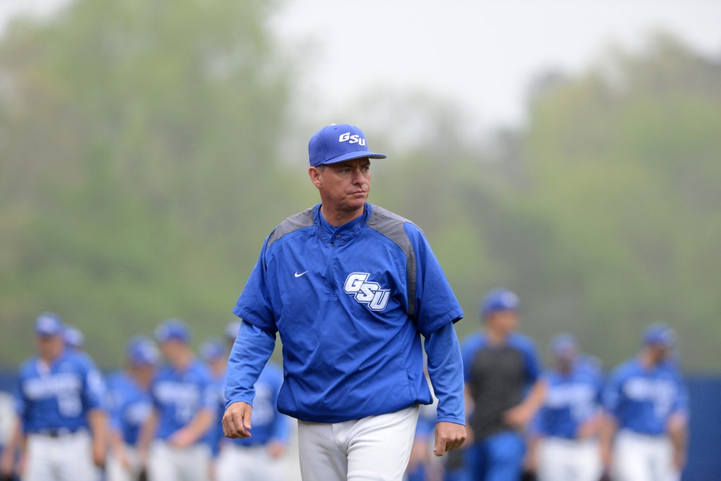 Georgia State baseball head coach Greg FradyPhoto credit: Randy Wilson / Georgia State Atheltcs