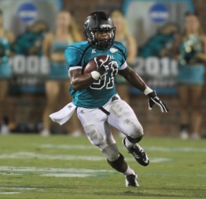 Coastal Carolina running back De'Angelo HendersonPhoto credit: Coastal Carolina Athletics
