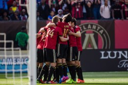 Atlanta United team celebration