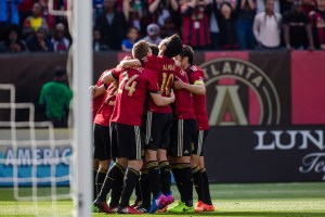 Atlanta United team celebration